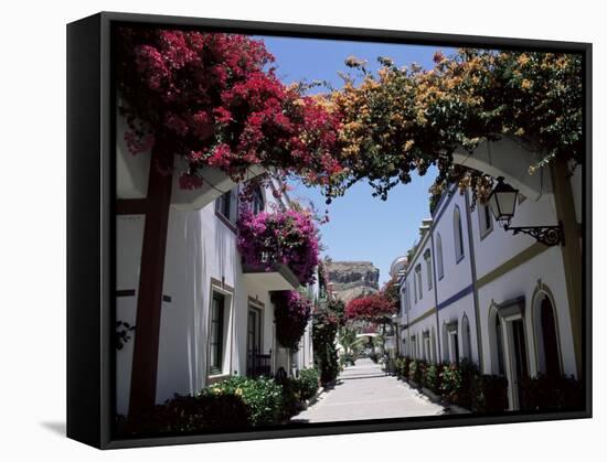 Puerto De Mogan, Gran Canaria, Canary Islands, Spain-Hans Peter Merten-Framed Stretched Canvas