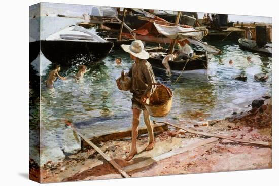 Puerto De Valencia, 1897-Joaquín Sorolla y Bastida-Stretched Canvas