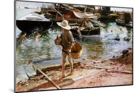 Puerto De Valencia, 1897-Joaquín Sorolla y Bastida-Mounted Giclee Print