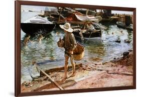 Puerto De Valencia, 1897-Joaquín Sorolla y Bastida-Framed Giclee Print