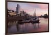 Puerto Madero at dusk, San Telmo, Buenos Aires, Argentina, South America-Stuart Black-Framed Photographic Print