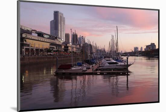 Puerto Madero at dusk, San Telmo, Buenos Aires, Argentina, South America-Stuart Black-Mounted Photographic Print