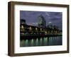 Puerto Madero, Buenos Aires, Argentina at Night-Walter Bibikow-Framed Photographic Print