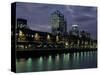 Puerto Madero, Buenos Aires, Argentina at Night-Walter Bibikow-Stretched Canvas