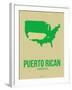 Puerto Rican America Poster 1-NaxArt-Framed Art Print