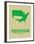 Puerto Rican America Poster 1-NaxArt-Framed Art Print