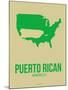 Puerto Rican America Poster 1-NaxArt-Mounted Art Print