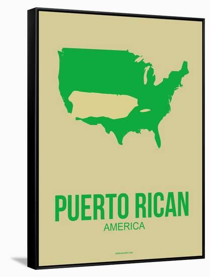 Puerto Rican America Poster 1-NaxArt-Framed Stretched Canvas