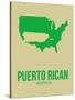 Puerto Rican America Poster 1-NaxArt-Stretched Canvas