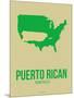 Puerto Rican America Poster 1-NaxArt-Mounted Art Print