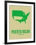 Puerto Rican America Poster 1-NaxArt-Framed Art Print