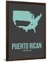 Puerto Rican America Poster 2-NaxArt-Framed Art Print