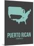 Puerto Rican America Poster 2-NaxArt-Mounted Art Print