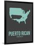 Puerto Rican America Poster 2-NaxArt-Framed Art Print