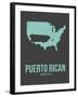 Puerto Rican America Poster 2-NaxArt-Framed Art Print