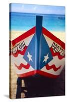 Puerto Rican Fishing Boat-George Oze-Stretched Canvas