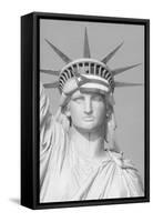 Puerto Rican Flag on Statue of Liberty-null-Framed Stretched Canvas