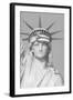 Puerto Rican Flag on Statue of Liberty-null-Framed Photographic Print