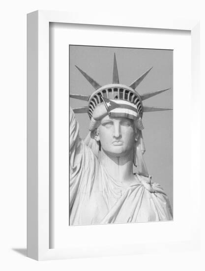 Puerto Rican Flag on Statue of Liberty-null-Framed Photographic Print