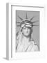 Puerto Rican Flag on Statue of Liberty-null-Framed Photographic Print