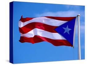 Puerto Rican Flag, San Juan, Puerto Rico-John Elk III-Stretched Canvas