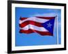 Puerto Rican Flag, San Juan, Puerto Rico-John Elk III-Framed Photographic Print