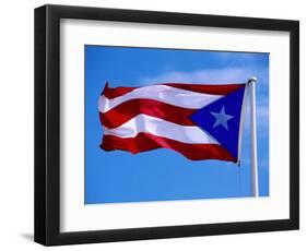 Puerto Rican Flag, San Juan, Puerto Rico-John Elk III-Framed Photographic Print