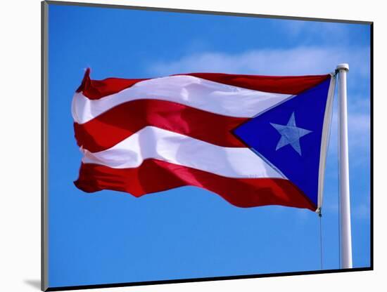Puerto Rican Flag, San Juan, Puerto Rico-John Elk III-Mounted Photographic Print