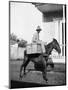 Puerto Rican Mail Carrier outside Post Office Photograph - Puerto Rico-Lantern Press-Mounted Art Print
