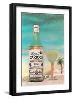 Puerto Rican Rum and Daiquiri, Retro-null-Framed Art Print