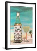 Puerto Rican Rum and Daiquiri, Retro-null-Framed Art Print