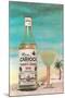 Puerto Rican Rum and Daiquiri, Retro-null-Mounted Art Print