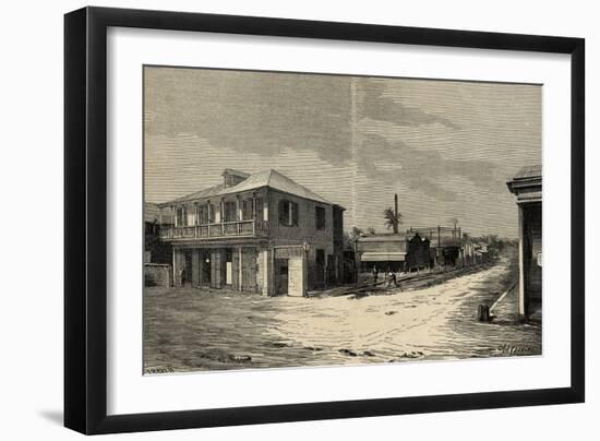 Puerto Rico, Mayaquez City, Gasometer and Offices,-null-Framed Giclee Print