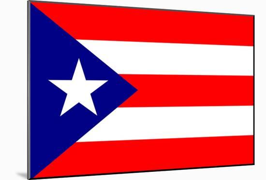 Puerto Rico National Flag Poster Print-null-Mounted Poster