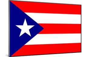 Puerto Rico National Flag Poster Print-null-Mounted Poster