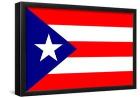 Puerto Rico National Flag Poster Print-null-Framed Poster