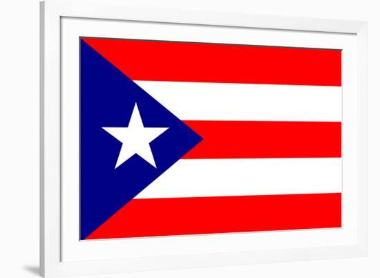 Puerto Rico National Flag-null-Framed Art Print