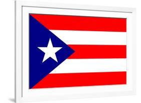 Puerto Rico National Flag-null-Framed Art Print