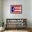 Puerto Rico National Flag-null-Framed Art Print displayed on a wall