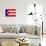 Puerto Rico National Flag-null-Mounted Art Print displayed on a wall