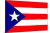 Puerto Rico National Flag-null-Mounted Art Print