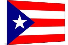 Puerto Rico National Flag-null-Mounted Art Print