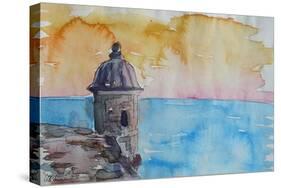 Puerto Rico Seaview from Fort El Morro-Markus Bleichner-Stretched Canvas