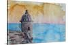 Puerto Rico Seaview from Fort El Morro-Markus Bleichner-Stretched Canvas