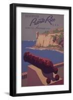 Puerto Rico, USA - Travel Promotional Poster-Lantern Press-Framed Art Print