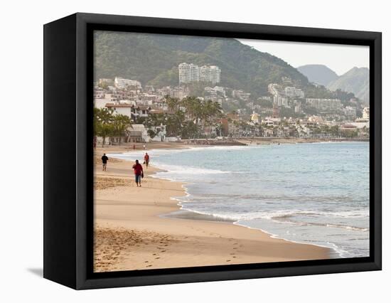 Puerto Vallarta Beach, Puerto Vallarta, Jalisco, Mexico, North America-Michael DeFreitas-Framed Stretched Canvas