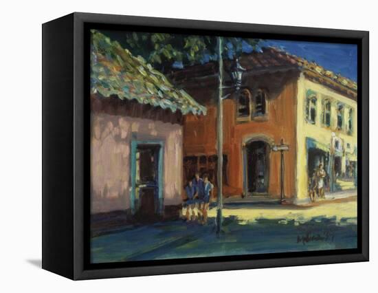 Puerto Vallarta Street Scene-Patti Mollica-Framed Stretched Canvas