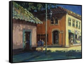 Puerto Vallarta Street Scene-Patti Mollica-Framed Stretched Canvas