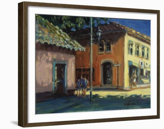 Puerto Vallarta Street Scene-Patti Mollica-Framed Giclee Print