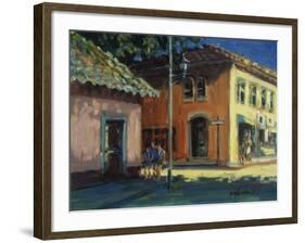 Puerto Vallarta Street Scene-Patti Mollica-Framed Giclee Print